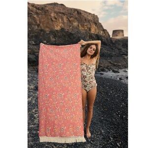 Louise misha Lana beach towel floral straw bohemian Hindi